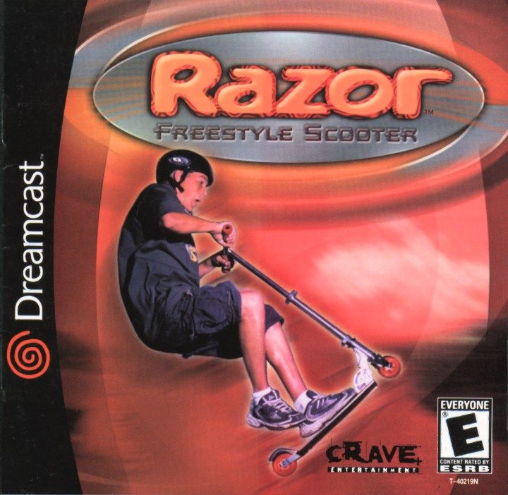 Razor Freestyle Scooter box art for Sega Dreamcast